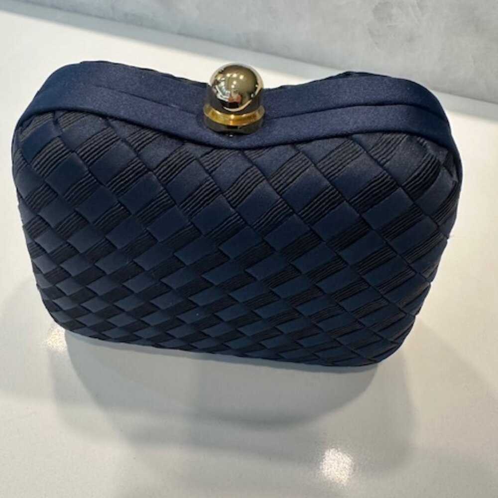Elan Vintage Sateen Woven Clutch Bag